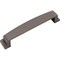 Jeffrey Alexander 128 mm Center Brushed Pewter Square-to-Center Square Renzo Cabinet Cup Pull 141-128BNBDL - alternate 2